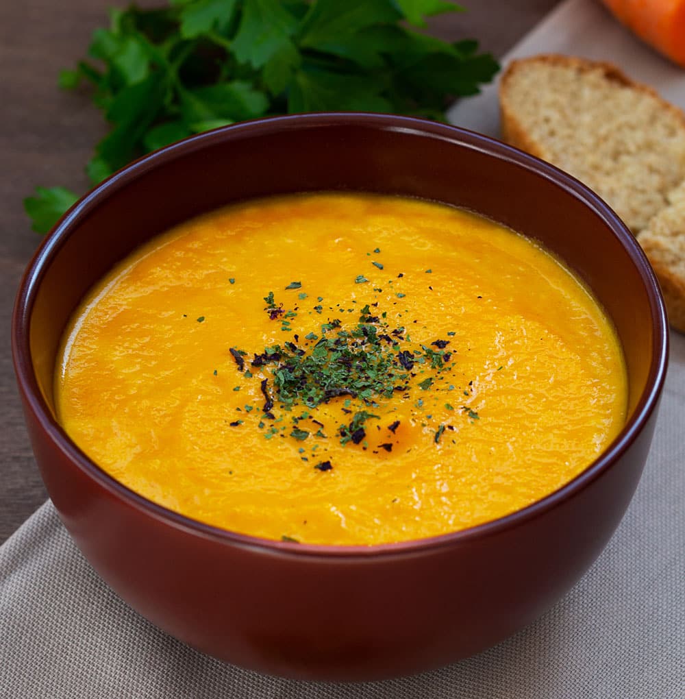 Creamy Moroccan carrot soup