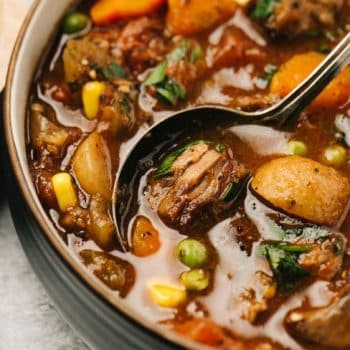 Hearty beef and vegetable soup