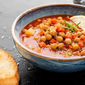 Nutritious chickpea soup