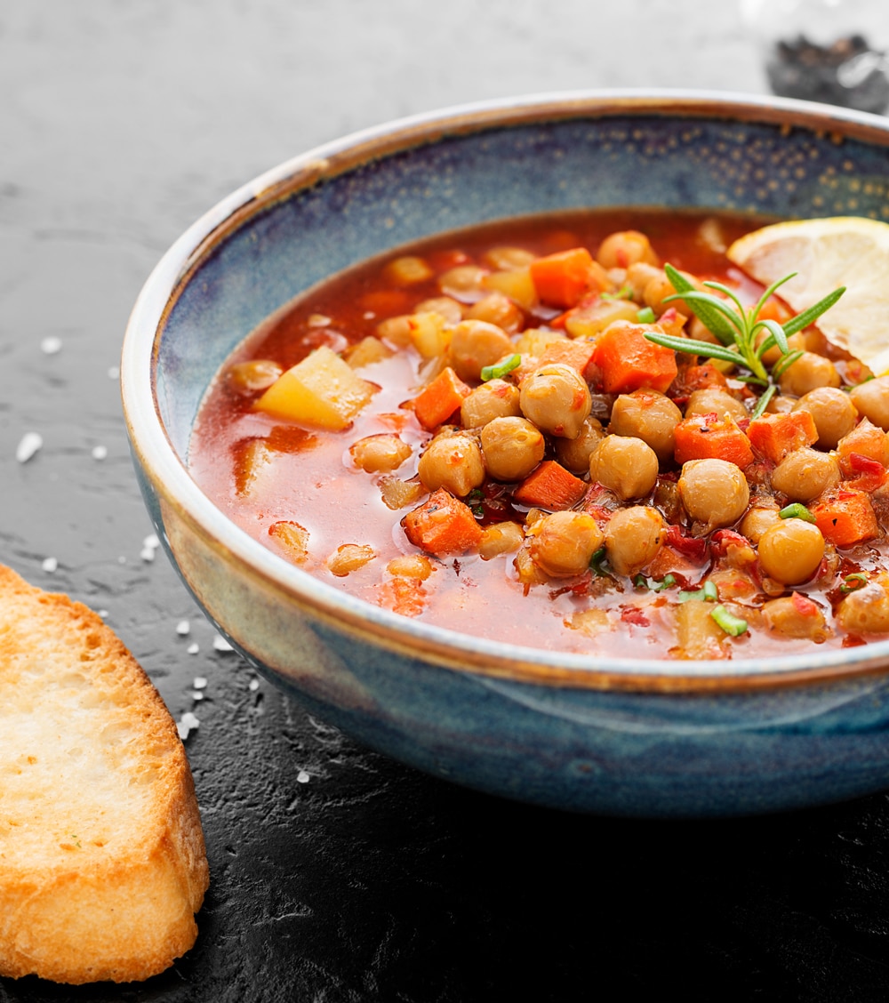 Nutritious chickpea soup