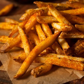 Crispy coated Cajun fries