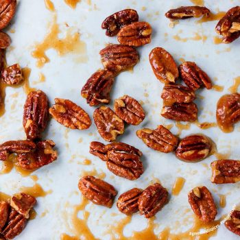 Caramelised Honey and Spice Pecans