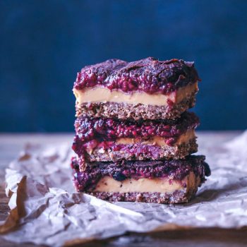 Peanut Butter and Raspberry Jam with Chia Crunch Slices