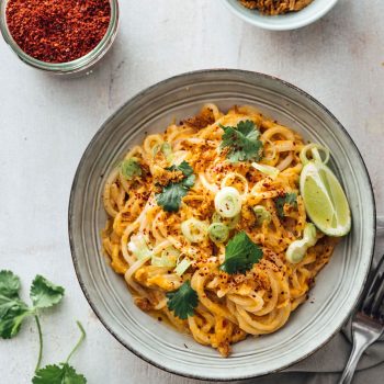 15 Minute Spicy Peanut Butter Noodles