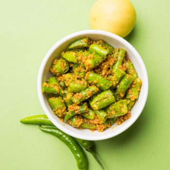 North Indian Green Chilli Pickle