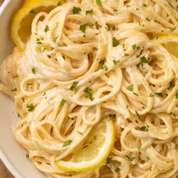 Creamy lemon pepper pasta