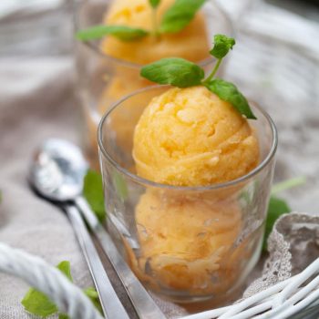 Summer Peach and Star Anise Sorbet